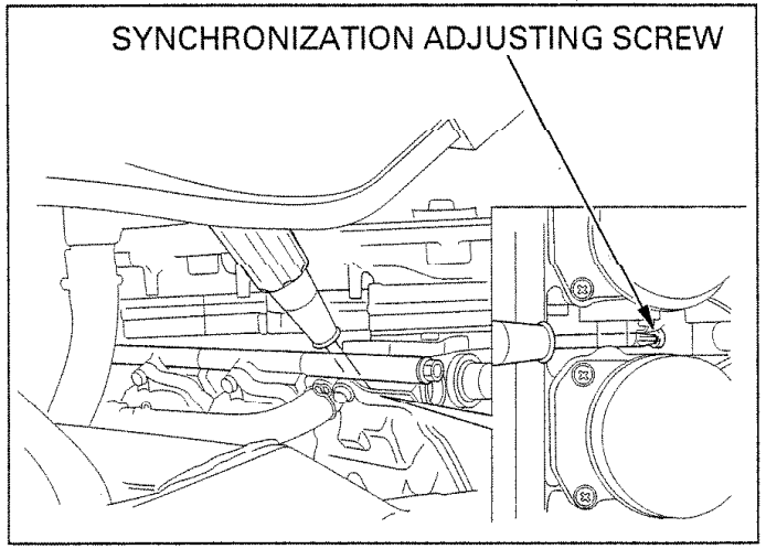 Synchronization Adjusting Screw